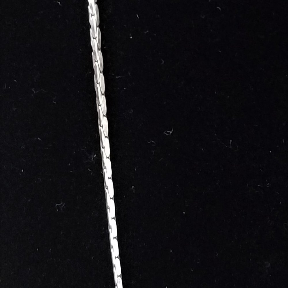 NEW Sterling Silver necklace 22 in Italy 925 - Picture 5 of 8